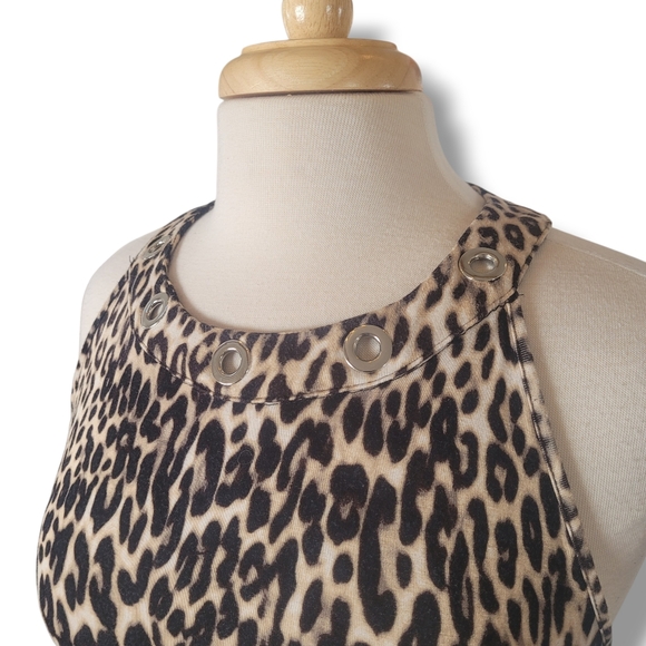 Cable & Guage Animal Print Stretch Sleeveless Top. Size Medium - Picture 5 of 8